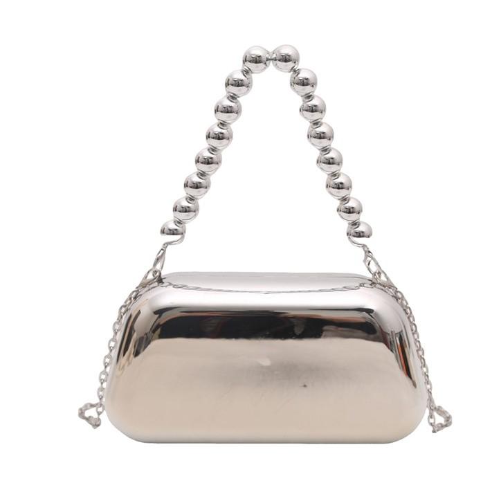 2025 New Hot Style Fashion Acrylic Box Shoulder and Crossbody Bags Gold and Silver Hasp Personality Super Cool Women’s Handbags
