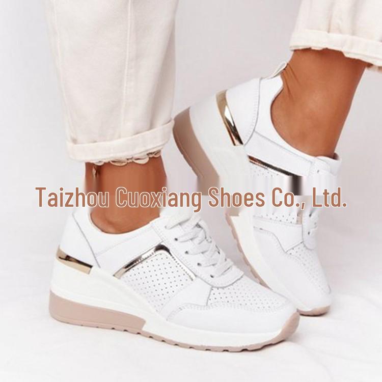 Plus Size Summer '21 Thick Sole Mesh Wedge Sneakers