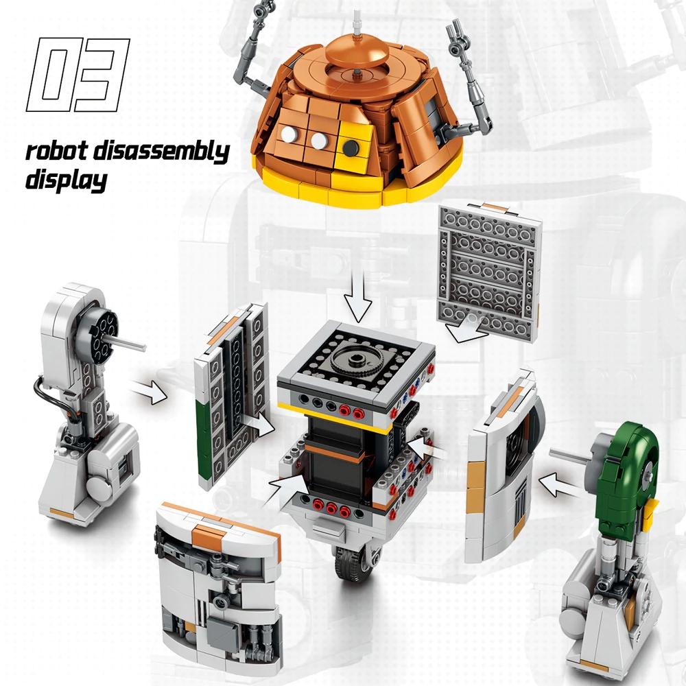Chopper C1-10P Robot Building Blocks Sets Space War Assembly Brick Model Kit Toys Adults Kids Movie Fans Collectible Gift 988PCS