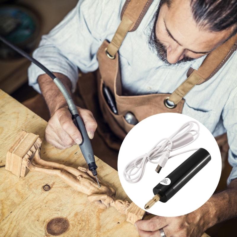 Compact Electric Engraver With 8 Drill Bits High Speed 20000RPM Suitable For DIYer Crafting Wood Metal Jewelry Polishing