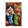 Christmas Holly BerriesGarden Flag 12x18 Inch Double Sided for Courtyard Outdoor Welcome Flag Decoration (Excluding flagpole)