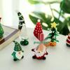 Creative Santa Claus Mini Christmas Tree Glass Ornament