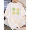 Y2K Star Inspirational Quote Print T-Shirt Unisex Oversized Casual Crew Neck Tee Soft Comfortable Shirt for Streetwear