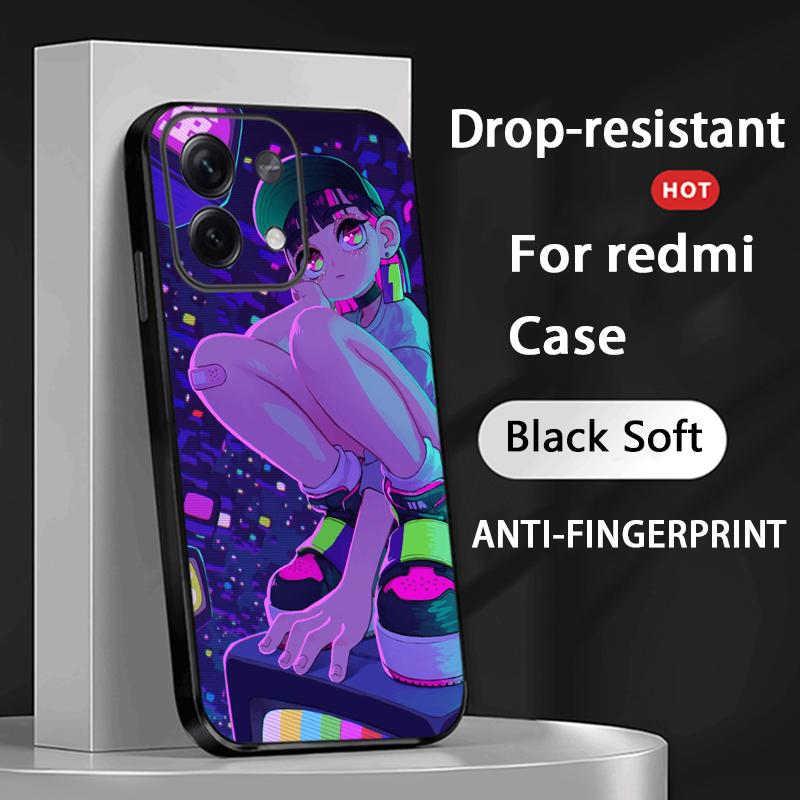 Zutomayo anime singer pattern design Phone Case For Redmi Note 14 13 12 11 Pro Plus S 5G 14C A3 Soft Black Phone Cover
