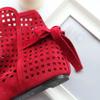 Summer Boots Bootie 2025 with The New Shoes Lace Openwork Crochet Boots Plus Size 43 Hollow Fashion Women Boots