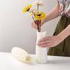 6PCS Elegant Plastic Flower Holder Vases With Subtle Texture Small Storage Bottle For Home Decoration