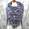 Fashion Women Printing Button Soft Wrap Casual Warm Scarves Shawls