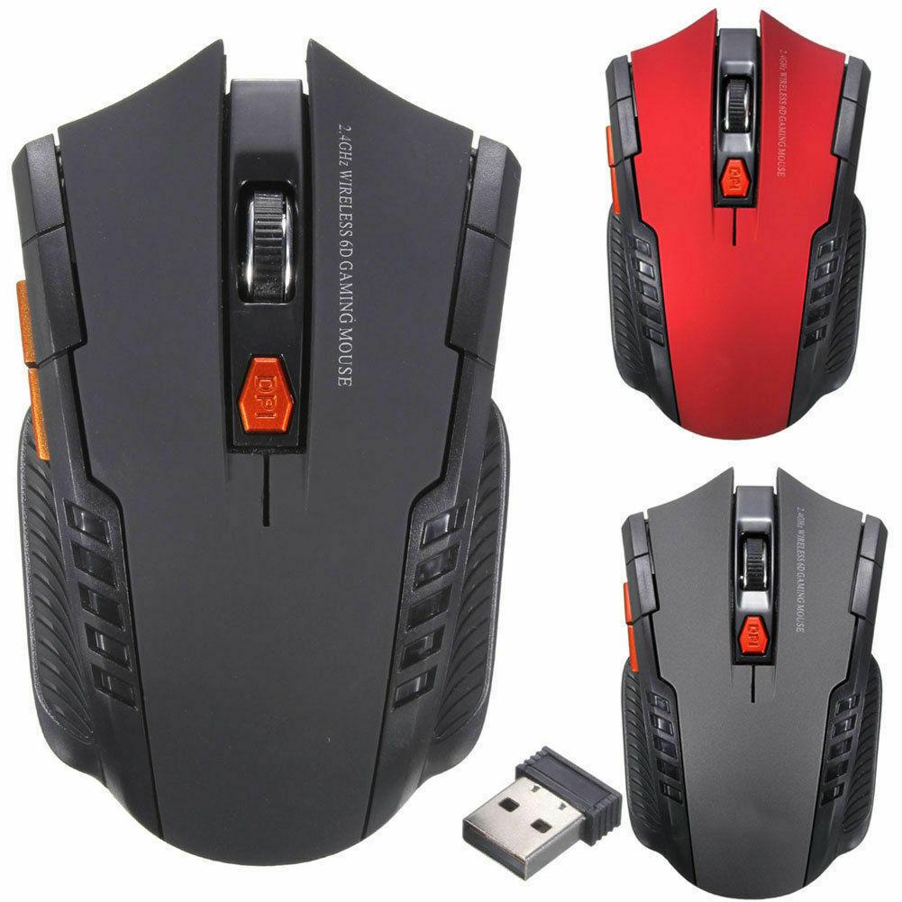 

Мини-беспроводная оптическая игровая мышь 2,4 ГГц и USB-приемник для портативных ПК