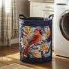Quilted Laundry Basket Foldable Boho Fabric Laundry Hamper Cute Cat Storage Basket for Clothes Toys Blankets Nursery Bedroom