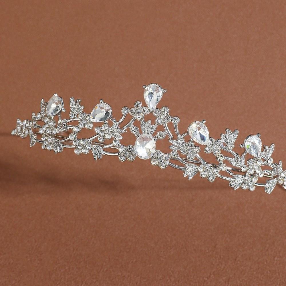 Sparkling Rhinestone Crown Headwear Adult Princess Tiara Wedding Ceremony Hair Accessories Prom