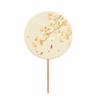 Silk Material Chinese Round Hand Fan Embroidery Design Cheongsam Tang Suit Fan  Wedding Ceremony