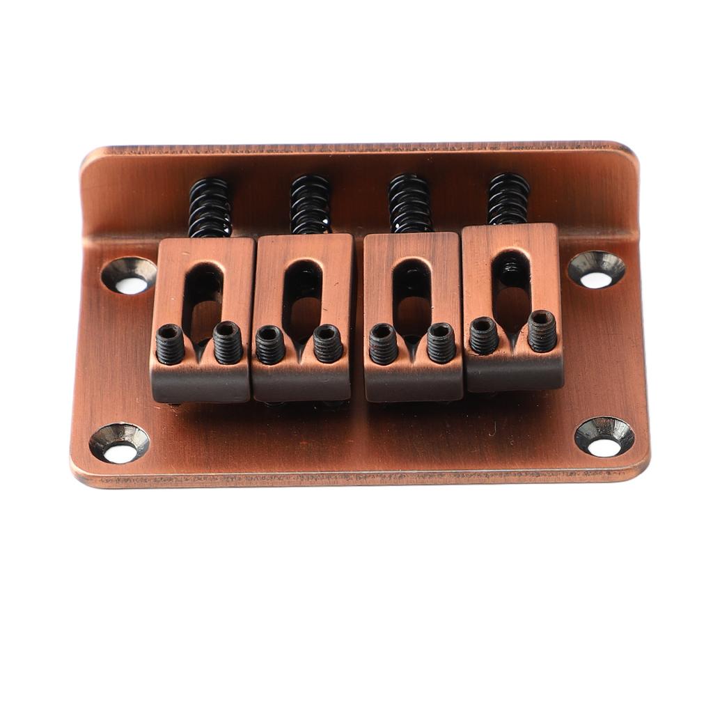 Guitar Fixed Bridge Electric Bass Hardtail Saddle Bridge Tool Metal for 4 String Ukulele GA909