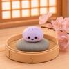 12Pcs Mini Resin Bun Figurines, Cute Smiling Face Food Ornament, Micro Simulation Steamed Bun Dollhouse Accessories for DIY Desktop Home Decor