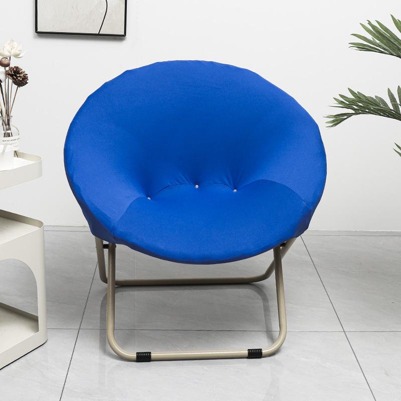 NEW Solid Color Saucer Chair Cover Spandex Protector Round Recliner Slipcover Polyester Removable Washable Moon Chair Cover