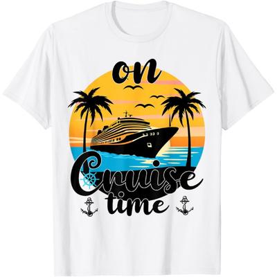 On Cruise Time Beach Summer Vacation Matching Family Cruise T-Shirt