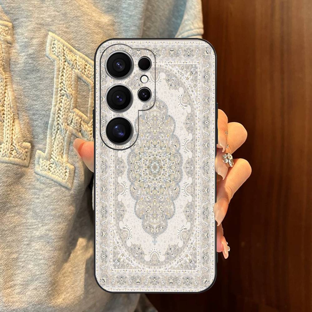Retro Persian Printed Phone Case For Samsung S 24 Fe 25 Ultra Plus 20 Lite 21 30 22 23 24 22 Ultra 5G Fundas