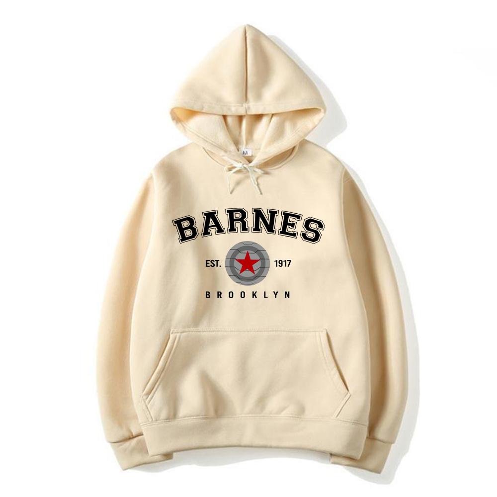 

Вінтажна толстовка Barnes 1917 Bucky Barnes Winter Soldier Толстовка з капюшоном Жіноча толстовка з капюшоном ТВ-шоу Пуловери Топи з супергероями S хакі