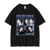 T-shirt Grafica Coreana Ateez MINGI Unisex Hip Hop Retro Moda Manica Corta T-shirt Casual Oversize Cotone Streetwear