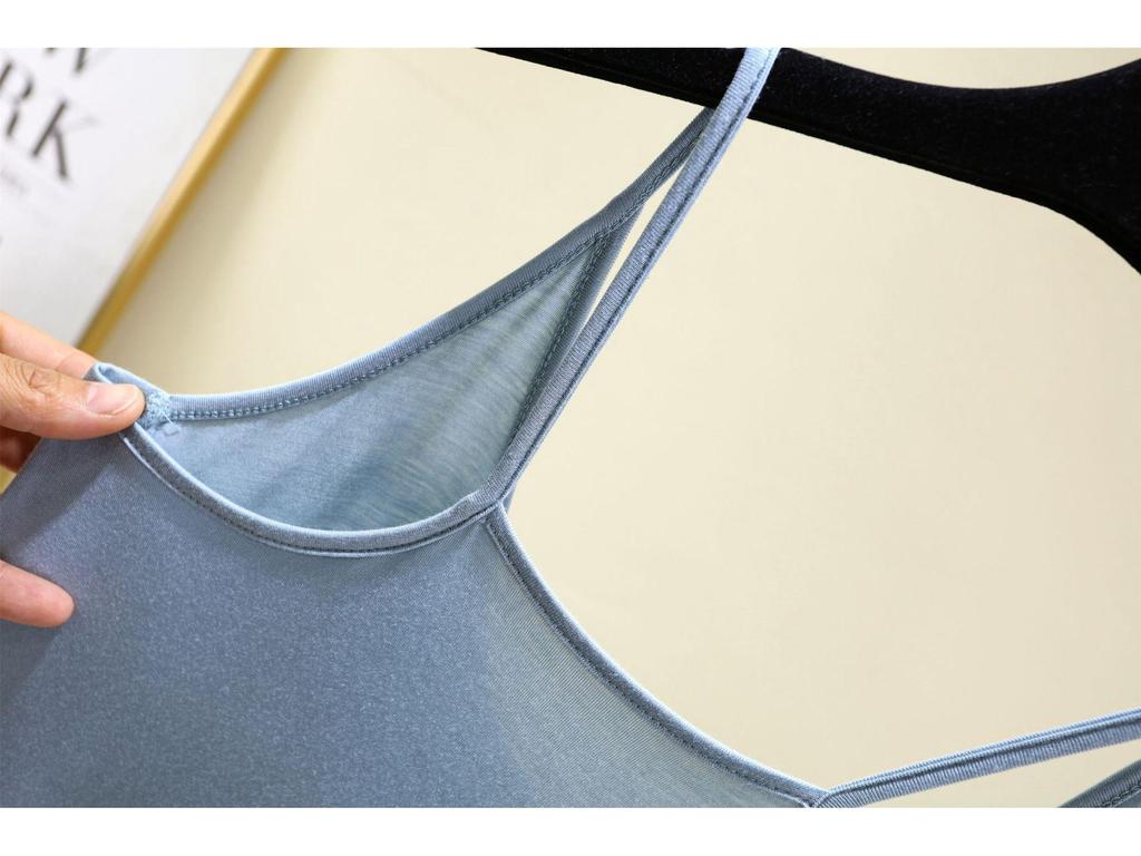 Women's Summer Modal Camisole Dress - Sleeveless, Anti-Transparent Lining, Casual Long Vest Dress