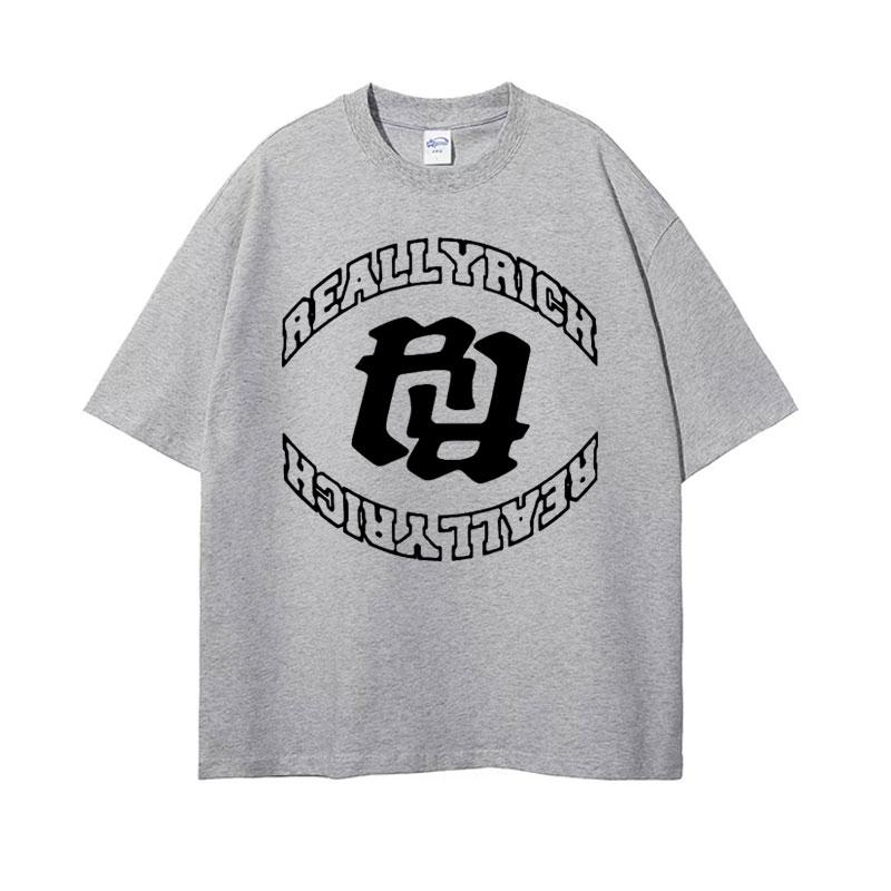 Rapper RR KanKan Really Rich Graphics T Shirt Mens Clothing Harajuku Hip Hop Tshirts Unisex 100 Cotton Oversized Tshirt Tops