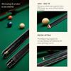 OKHEALING 20 Oz Jointed Carbon Fiber Pool Cue Stick with Tip 58-inch 1/2 12.9mm (Break Cue)