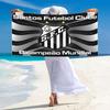 Santos FC Logo Print Beach Towel, Large Soft Quick Dry Towel for Beach Camping Swimming