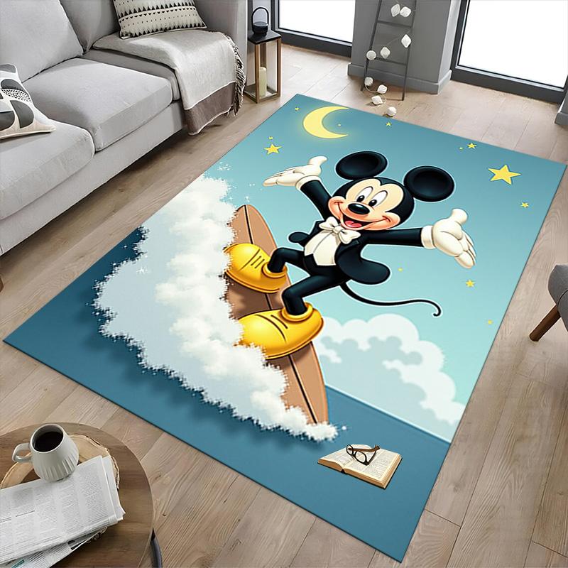 Mickey Mouse Dreams Carpet For Playroom Bedroom Living Room Sofa Home Decorkids Game Area Rug Nonslip Floor Mat