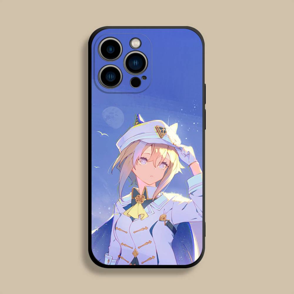 Uma Musume Pretty Derby Phone Case For iPhone 17,16,15,14,13,12,Pro,Max,Plus,E,SE4,Air,Mini Black Soft Cover