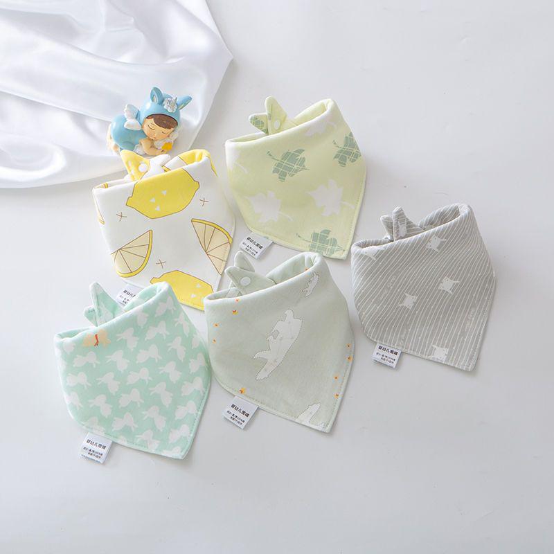Unisex Triangle Baby Bibs: Pure Cotton, Waterproof, Super Soft, Double Snap, Scarf Wrap