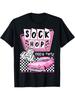 1950er Jahre Sockenparty Tanz 50er Jahre Kostüm Rockabilly Rosa Liebhaber T-Shirt