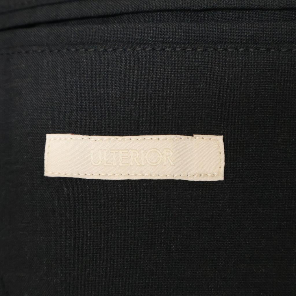 ULTERIOR 25 Stainless Steel ULJK23-KA187-A Black Superfine Wool Tropical Double Breasted Tailored Jacket Jacket 4 blackUsed