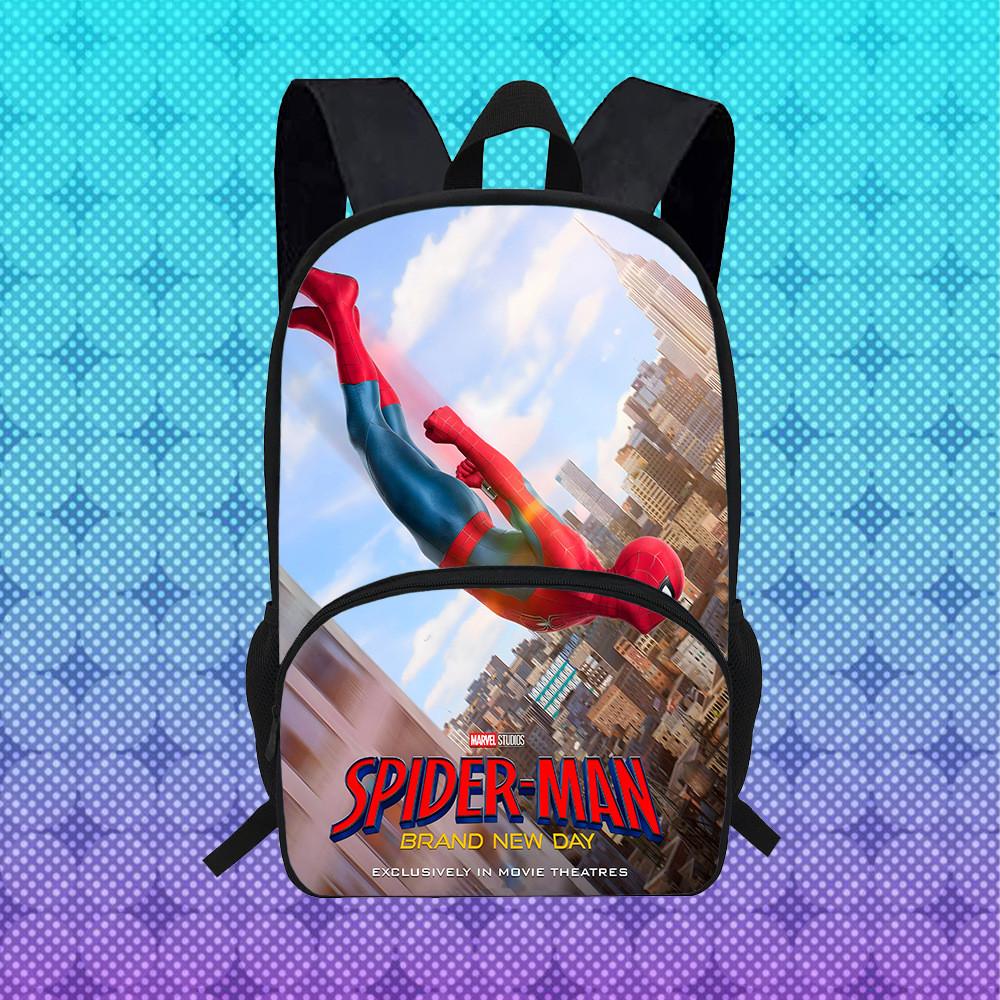 Spider Man Brand New Day Student Backpack With Breathable Oxford Fabric For School Use