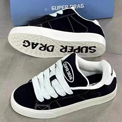 High-end Women Casual Shoes Low Cut Lace-Up Leisure Sneakers Outdoor Comfortable Non-Slip Female Flats Trainers Zapatos De Mujer