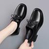 Fashion AIYUQI Women's Fashion Shoes Lace Up 2025 Spring New Genuine Leather Women Dress Shoes Chunky Large Size Shoes For Ladies
