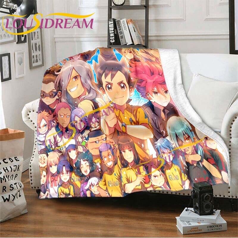 Anime deky Inazuma Eleven Deka Měkká kreslená deka Flanel Throw Deka Postel Pohovka Deka Deka Potah křesla Deka Home Decor