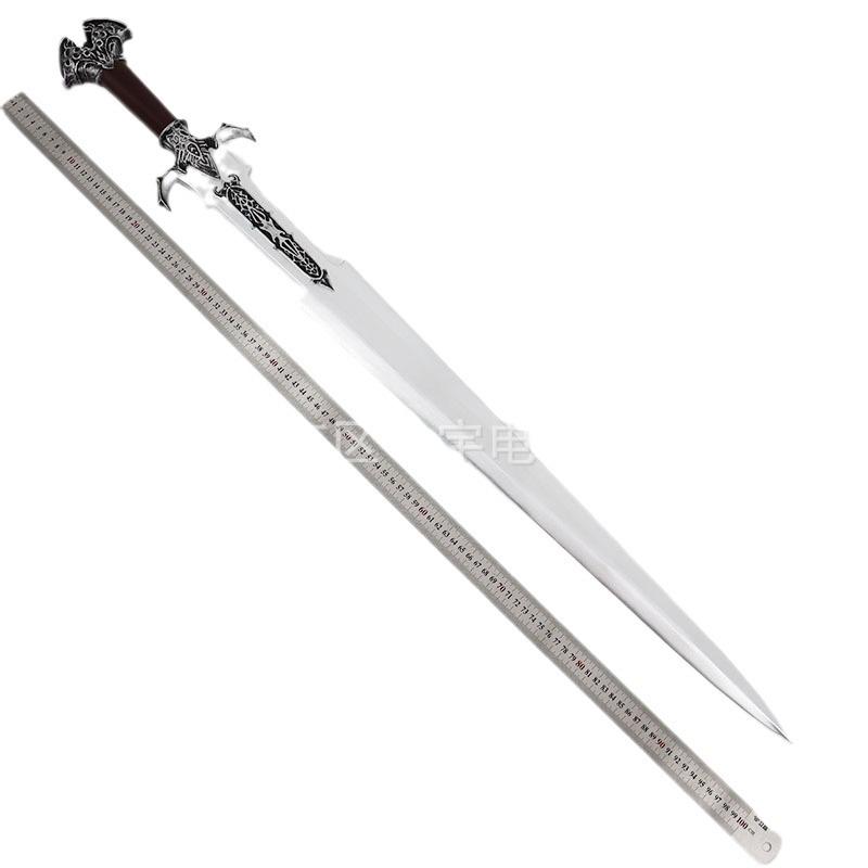 Lord of the Rings Western Sword Ornament: PU Rubber Toy Sword for Roman Knight Role Play