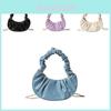 Stylish Korean Casual Cloud Bag For Summer In Soft Pu Material With Chain Detail