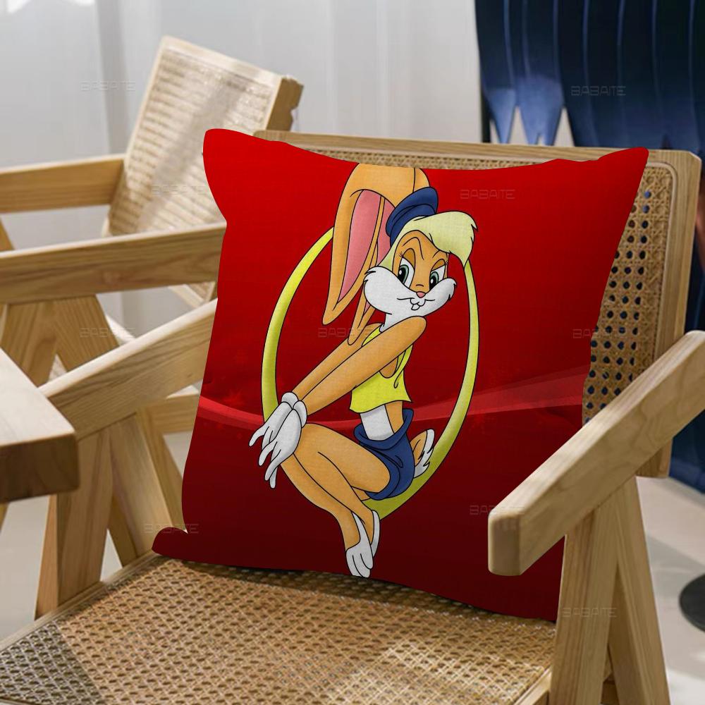 Bunny Funny Cute Rabbit Cartoon Pillowcase toon Gift Cushion Cover Bedroom Home Sofa Chair Seat Decor pillow case