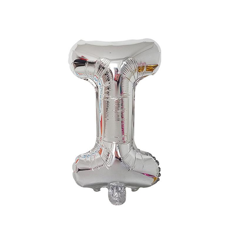 1/26Pcs 16 Inch Alphabet Foil Balloons Silver Aluminum Letter Balloons Reusable Decor Wedding Birthday Party Events