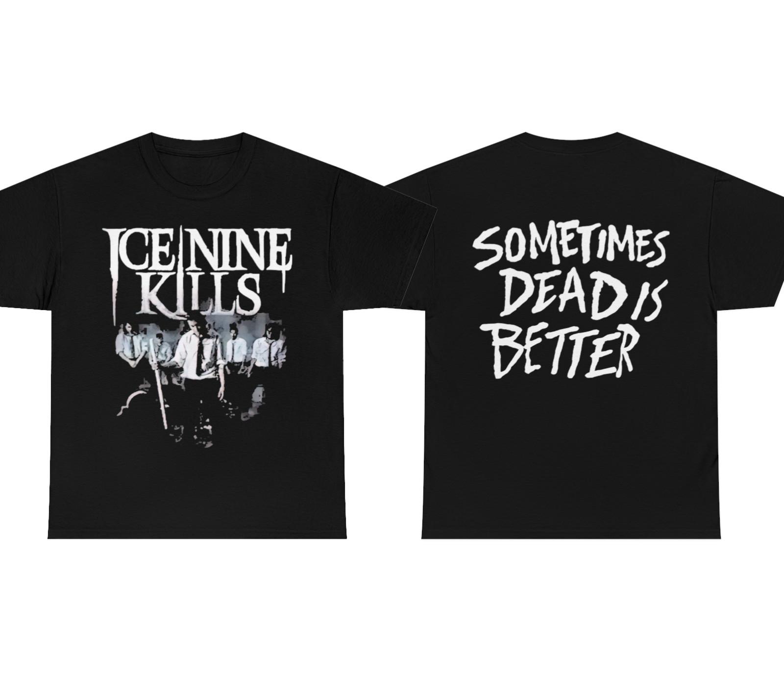 ТУР ТРИЕДИНСТВО УЖАСА 2022 ICE NINE KILLS ИНОГДА МЕРТВЫЙ ЛУЧШЕ ДВУСТОРОННЯЯ ФУТБОЛКА 4XL