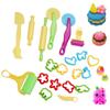 3D Playdough Model Tool Clay Toys Playdough Set Clay Moulds Slime Toy 3D Plasticine Tools  Learning