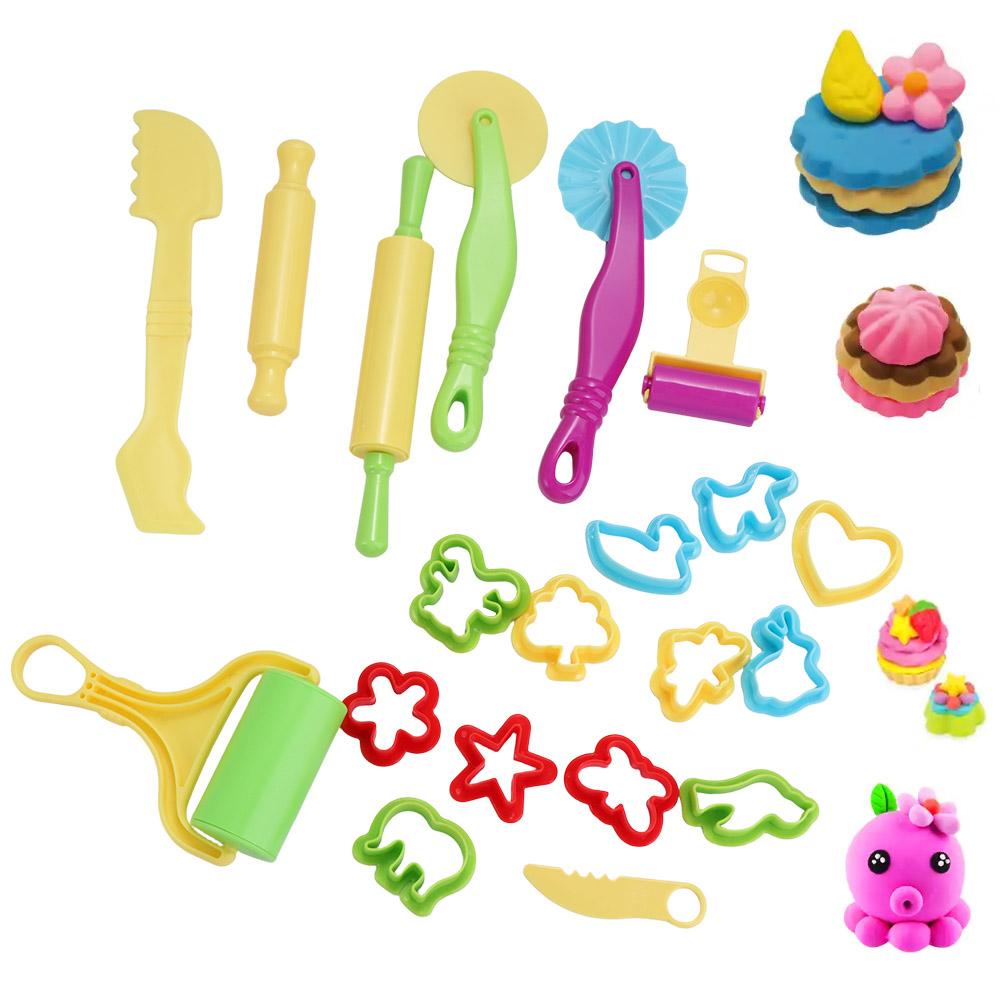 3D Playdough Model Tool Clay Toys Playdough Set Clay Moulds Slime Toy 3D Plasticine Tools  Learning
