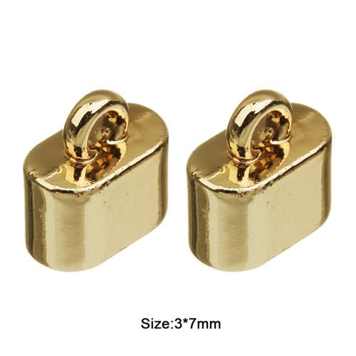 

10pcs Fashion Metal Alloy Clasps With Hole Gold Color Buckle fit Leather Bracelet Necklace Connector DIY Jewelry Jewelry Making