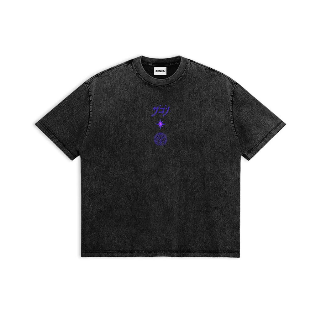 Gojo Satoru Jujutsu Kaisen Printed T-shirt For Men's Clothing Gothic Y2k Washed Oversized T Shirt Short Sleeve Cotton Tees Tops