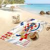 Asciugamano da Spiaggia con Stampa Calcio Croazia Asciugatura Rapida Super Assorbente Morbido Asciugamano da Bagno per Nuoto Spiaggia Viaggio Souvenir Regalo per Fan