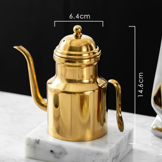 Nerezový dávkovač oleje Nepropustná láhev na olej bez odkapávání pro olivový olej ocet Kuchyňská nádoba na skladování oleje