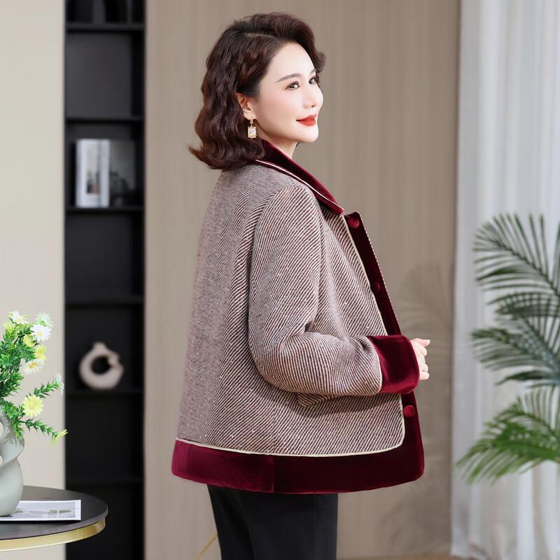 Yalu Fashionable Autumn Jacket for Middle-Aged Women