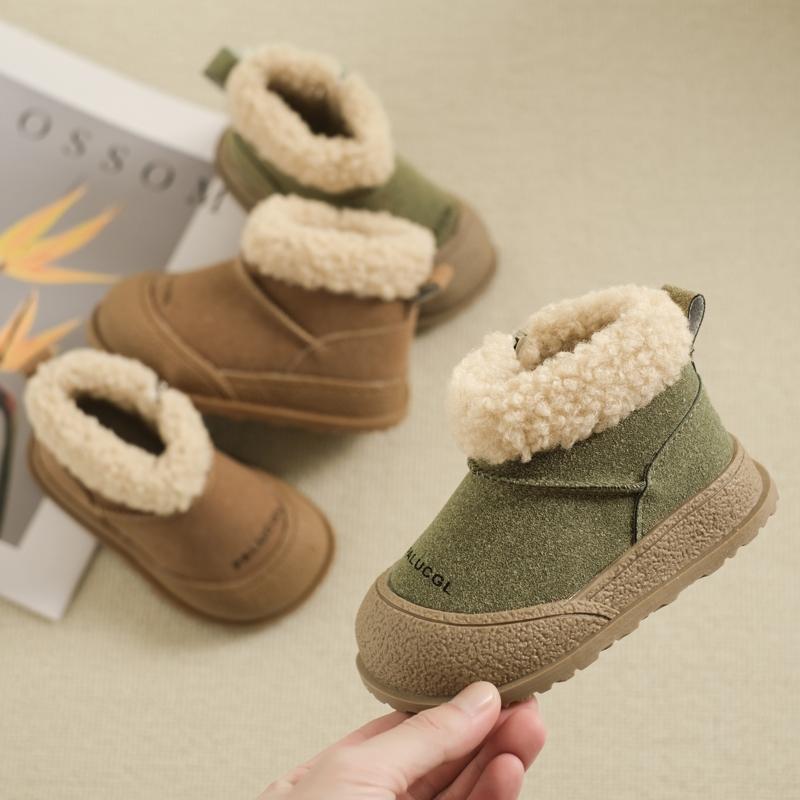 Kids Snow Boots Winter New Soft Sole Cotton Boot Girls Boots Warm Thick Cotton Shoes All Match Sneakers Ankle Boots for Boy