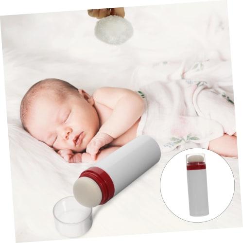 SAFIGLE Toddler Powder Puff Container, Baby Powder Bottle, Loose Powder Case, Travel Compact, Leak-Proof