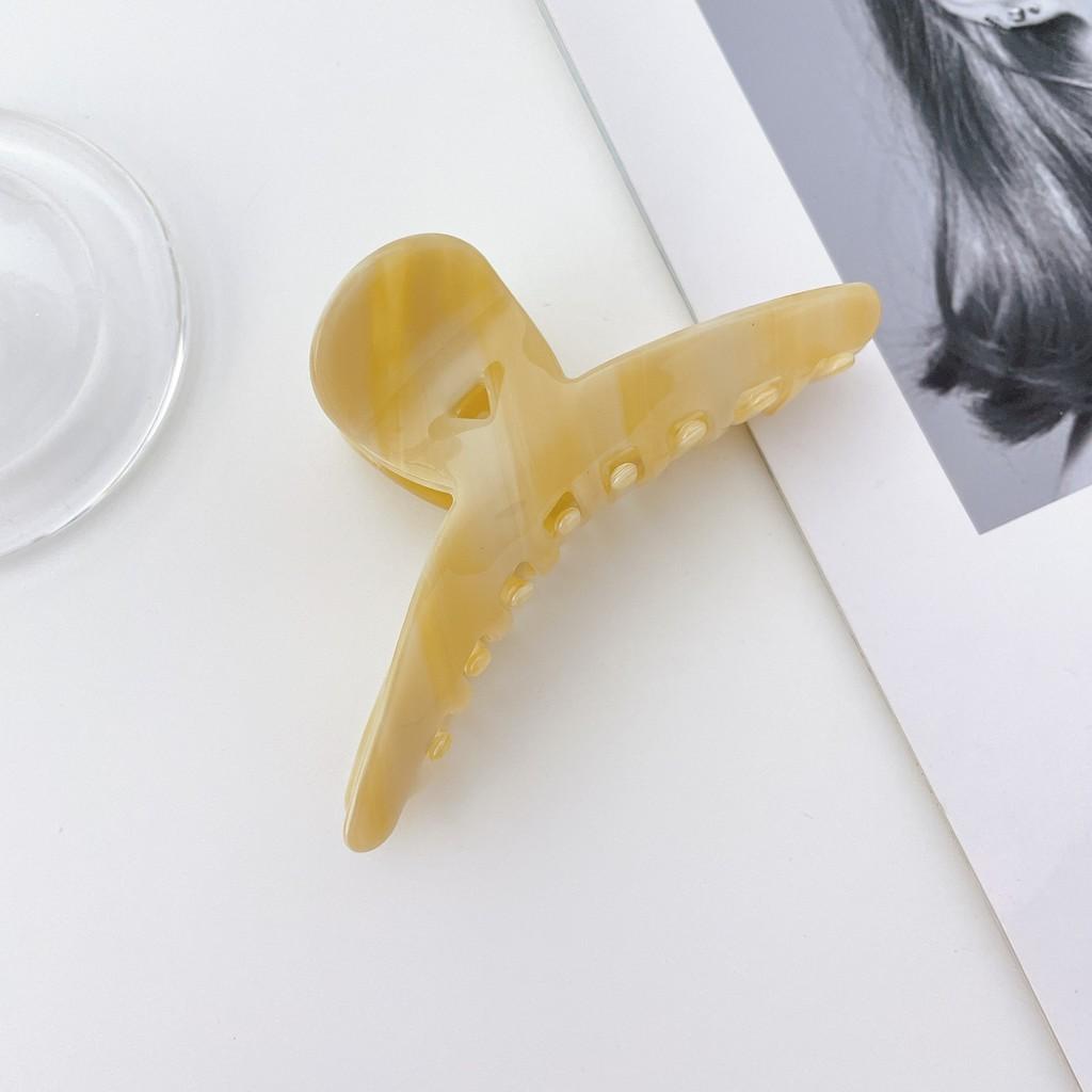 Vintage Acetate Hair Claw Snap Clip Fashionable Versatile Geometry Accessory For Ladies